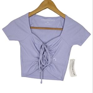 NWT Aéropostale Ties Multiple Ways Convertible Crop Top